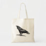 Vintage Raven Crow Blackbird Bird Illustration Tote Bag