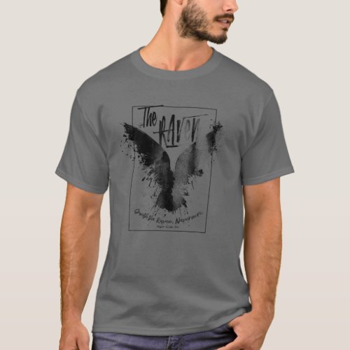 Vintage Raven Edgar Allan Poe Type  Nevermore T_Shirt
