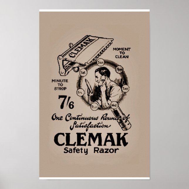 Vintage Razor Poster (Front)