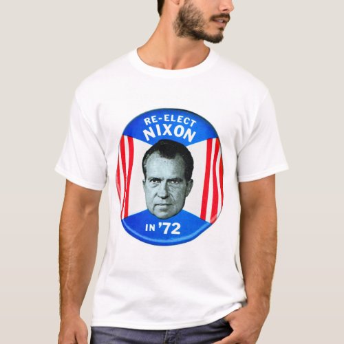 Vintage Re_Elect Nixon in 72 T_Shirt