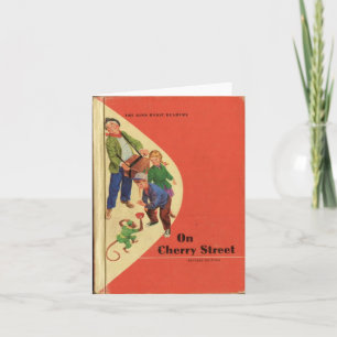 Vintage Reading Book from the '50's (note card) Card