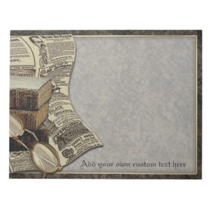 Vintage Reading Personalized Large Notepad
