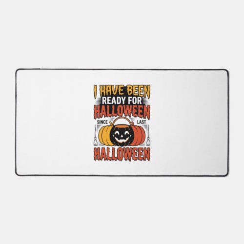 Vintage Ready For Halloween Candy Bucket Shirt Des Desk Mat