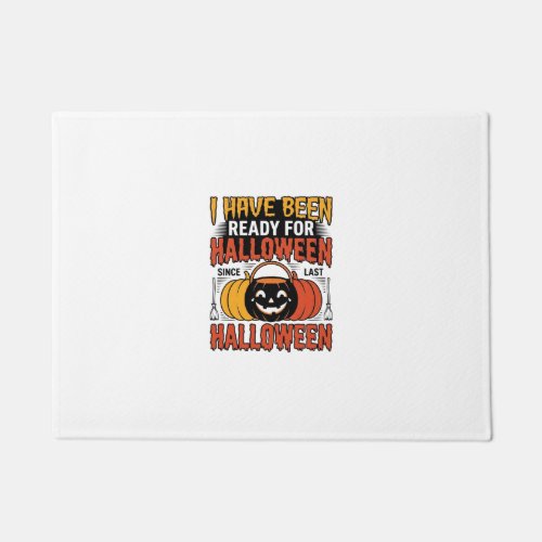 Vintage Ready For Halloween Candy Bucket Shirt Des Doormat
