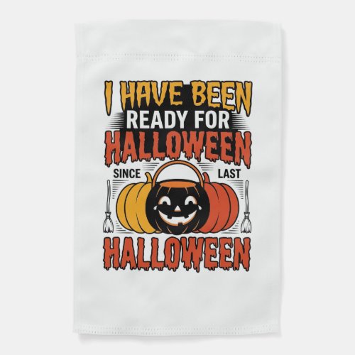 Vintage Ready For Halloween Candy Bucket Shirt Des Garden Flag