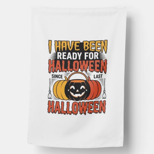 Vintage Ready For Halloween Candy Bucket Shirt Des House Flag