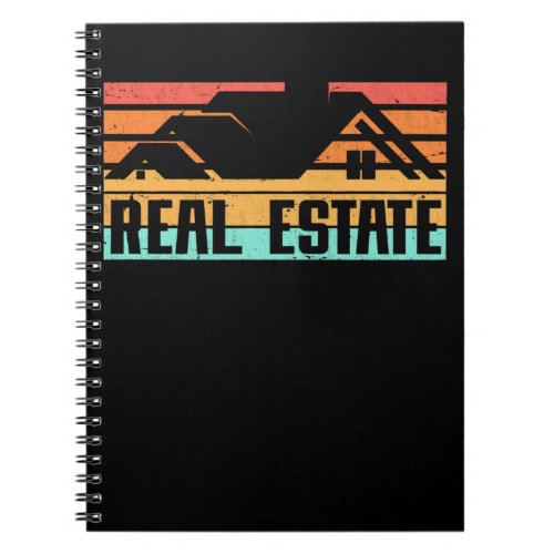 Vintage Real Estate Agent Retro Broker Notebook