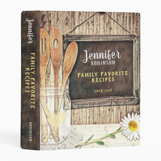 Vintage Recipe Binder (Front/Spine)