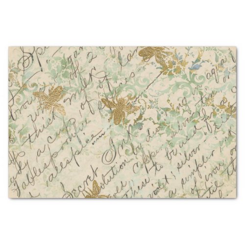 Vintage Recipe Honeybee Tissue Paper