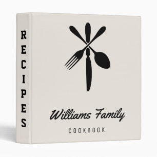 Vintage Recipes Cook Book 3 Ring Binder