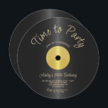 Vintage Record 50th Birthday Invitation<br><div class="desc">Create your own 50th birthday invitation! Personalize this design with your own text. You can further customize this design by selecting the "customize further" link if desired.</div>