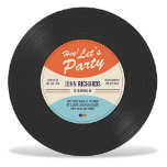 Vintage Record Birthday Invite