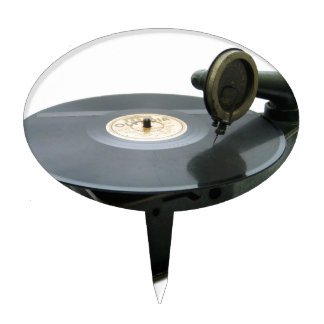 Vintage Record Player Cake Topper