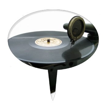 Vintage Record Player Cake Topper by The_Everything_Store at Zazzle
