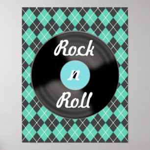Vintage Record Wall Art Poster Print