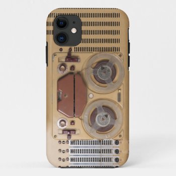 Vintage Recorder Iphone 11 Case by ZunoDesign at Zazzle