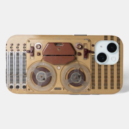 Vintage Recorder Iphone 15 Case