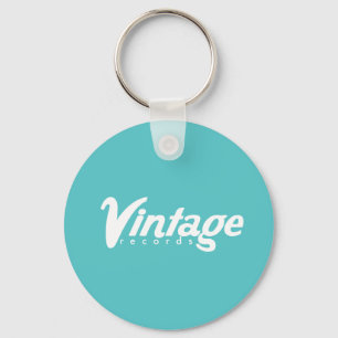 Vintage Records Keychain
