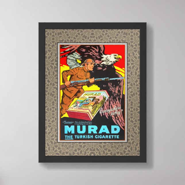 VINTAGE 'RECYCLED ART' PRINT 1918 AD (Framed Front)