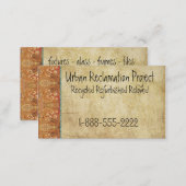 Vintage Recycled Asian Retro Business Card (Front/Back)