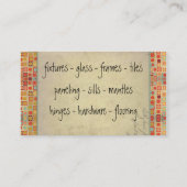 Vintage Recycled Retro Business Card (Back)