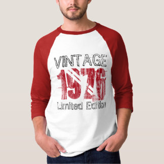 Vintage Red 1976 Limited Edition 40th Birthday T-Shirt