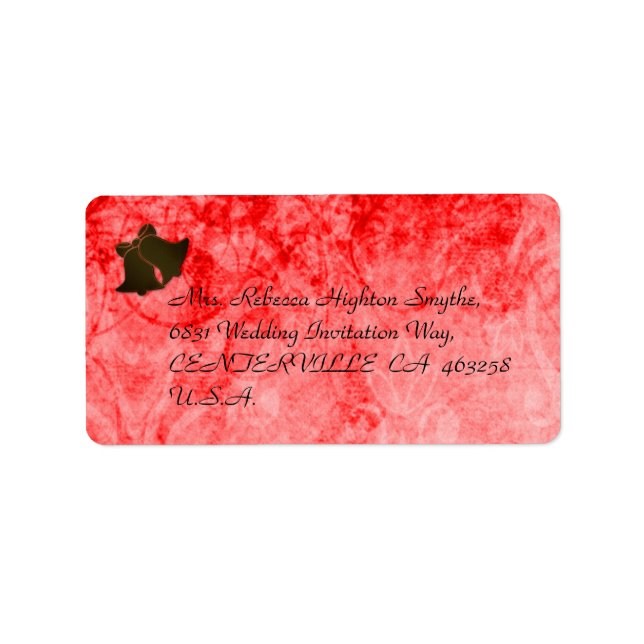Vintage Red Address Labels (Front)