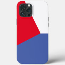 Vintage Red and blue Simple Color block