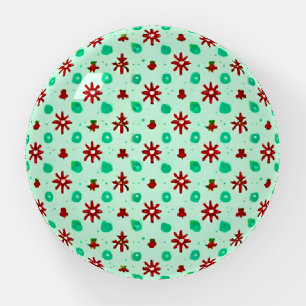 Vintage Red and Green Paperweight