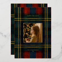 Vintage Red And Green Tartan Preppy Photo