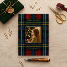 Vintage Red And Green Tartan Preppy Photo