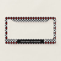 Vintage Red Black Playing Cards Symbols