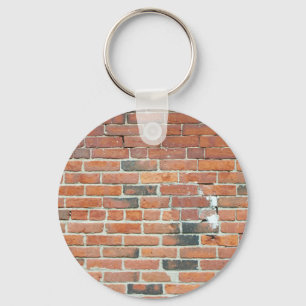 Vintage Red Brick Wall Texture Keychain