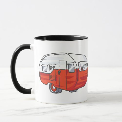 Vintage Red Camper Mug