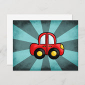 Vintage red car (Front/Back)