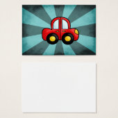 Vintage red car (Front & Back)
