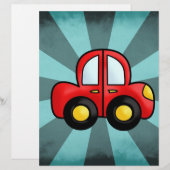 Vintage red car (Front/Back)