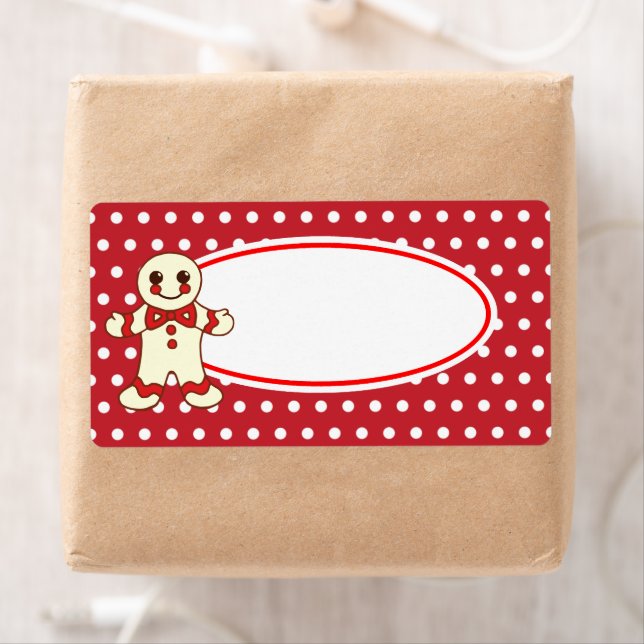 Vintage Red Christmas Cookie Labels (Insitu)