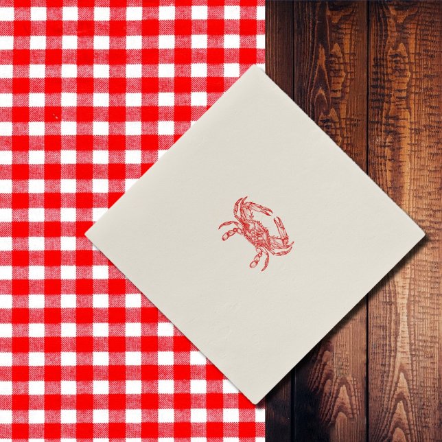 Vintage  red  crab  napkins (Creator Uploaded)