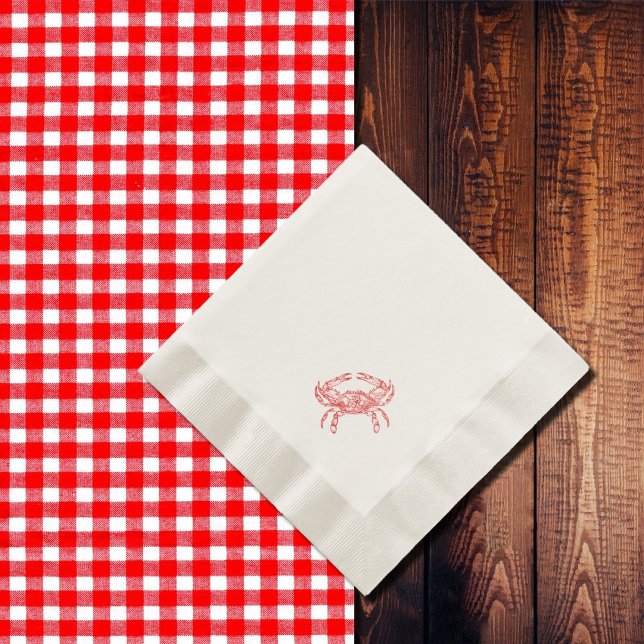 Vintage  red  crab  napkins (Creator Uploaded)