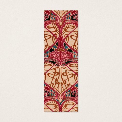 Vintage Red Design Bookmark Business Card Template