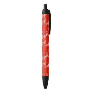 Vintage Red Dogs Pet Party Watercolor Pen