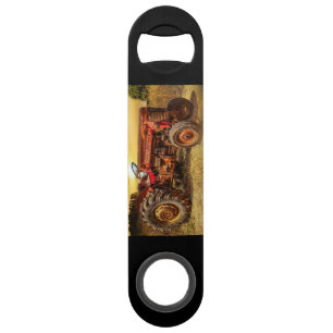 Vintage Red Farm Tractor Bar Key