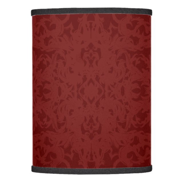 Vintage Red Fleur Design Lamp Shade (Front)