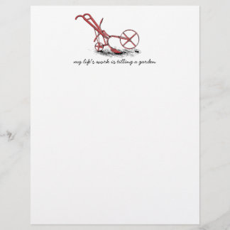 Vintage Red Garden Tiller