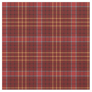 Vintage Red, Gold, and Blue Scottish Plaid Fabric