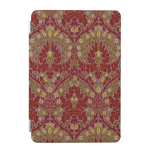 Vintage Red Gold William Morris Autumn Flowers iPad Mini Cover