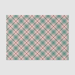 Vintage Red Green Christmas Tissue Paper
