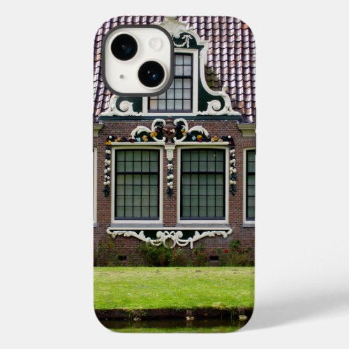 Vintage Red Green Zaan Windmill Museum Holland Case_Mate iPhone 14 Case