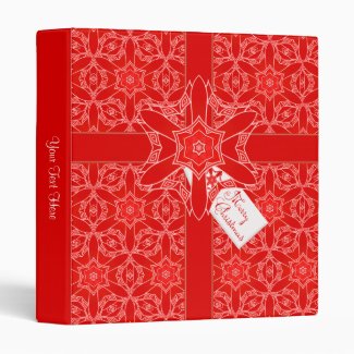 Vintage Red Lace Christmas 1 Inch